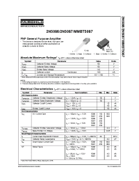 Datasheet 2N5087 manufacturer Fairchild